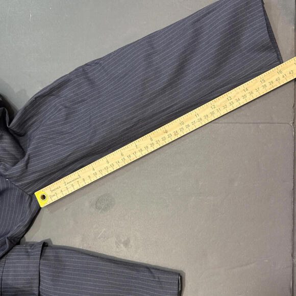 Doncaster Blazer Mens Blue VINTAGE Pinstripe Suit Jacket Sport Coat EUC - Picture 13 of 15